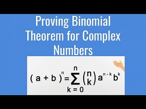 Proving Binomial Theorem for Complex Numbers | Complex Analysis by Churchill