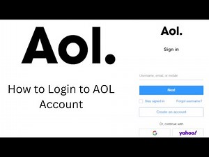 How to Login to AOL Account? AOL Login Email Account | AOL Sign In Page | mail.aol.com Email Login