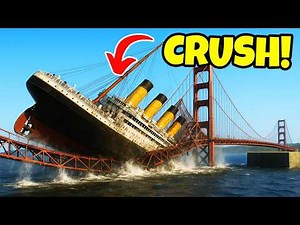 Titanic Rams BUSY GOLDEN GATE BRIDGE! | Teardown