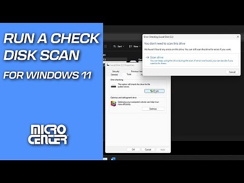 How to run a Check Disk scan in Windows 11 | Micro Center Tech Support
