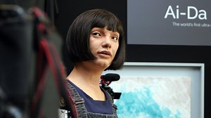 AI robot panel tells UN press conference they could be better world leaders than humans