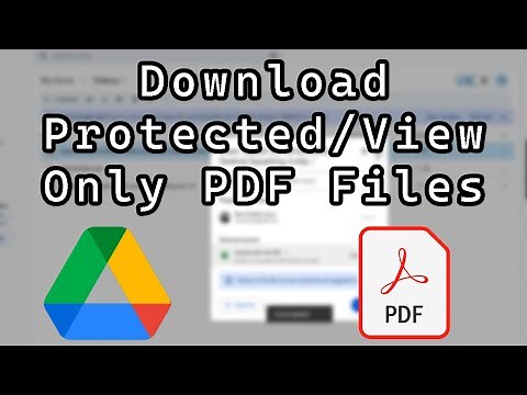 How to Download Protected/ View Only PDF Files From Google Drive