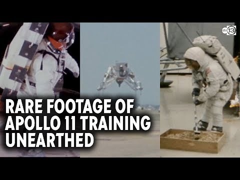 Rare footage of Apollo 11 crew training unearthed