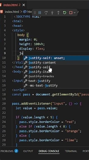 live password Strength checker 🔥(HTML CSS JavaScript)