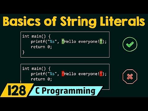 Basics of String Literals