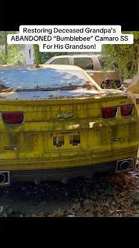 Restoring Deceased Grandpa’s ABANDONED “Bumblebee” Camaro SS For His Grandson!