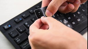 3PCS/Pack Korean Hangul Keyboard Stickers None Transparent Stickers on Black Background with White Lettering for Computer Keyboard Keys - Korean