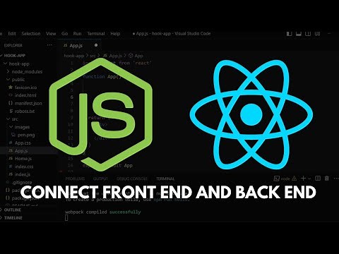 Connect frontend and backend | React JS, Node JS, Express | Send data from backend to frontend | API