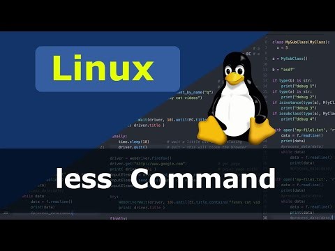 Linux Command - less