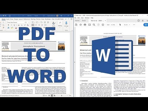 How to convert a pdf into a word document using Office 2016