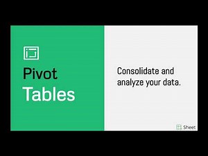 Learn how to create pivot tables in Zoho Sheet