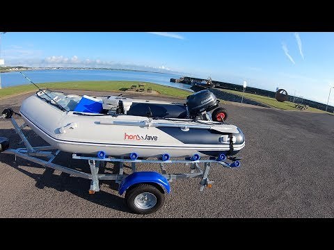 Honwave T32 IE with Sunway Inflatable Boat Trailer
