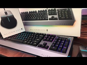ALIENWARE PRO GAMING KEYBOARD & MOUSE : Detailed Unboxing & Setup
