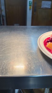 Beetroot Goat cheese salad ! Beetroot boiled golden and red cut into wedges Radicchio lettuce , watercress leaves Beetroot puree Shallots 1 pc Beetroot 5 pc Red wine 1 cup Oil 2 tbsp Balsamic vinegar 2 tbsp Add oil to pan sauté shallot then add boiled beets to pan and red wine with some salt and pepper sauté for couple of minutes until it will glaze with red wine then blend to fine puree . Balsamic dressing Balsamic vinegar 100 ml Mustard 1 tsp Salt and pepper Honey 2 tbsp Olive oil 200 ml | Che