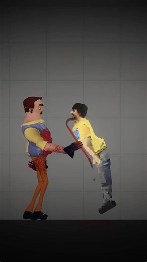 Hello Neighbor Mod in Melon Sandbox! #shorts #gaming #melonsanbox
