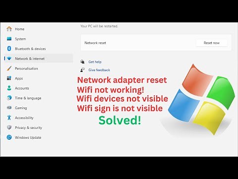 How to reset the network adapter in Windows