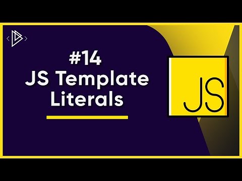 #14 Template Literals | JavaScript Full Tutorial