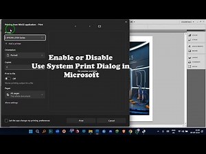 Change Print Win32 Application to Print Dialog Windows 11