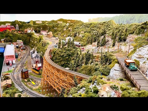Incredible Model Railroad Layout in HO Scale