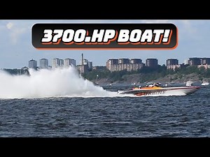 3700HP TURBINE BOAT STARTUP! LOUD