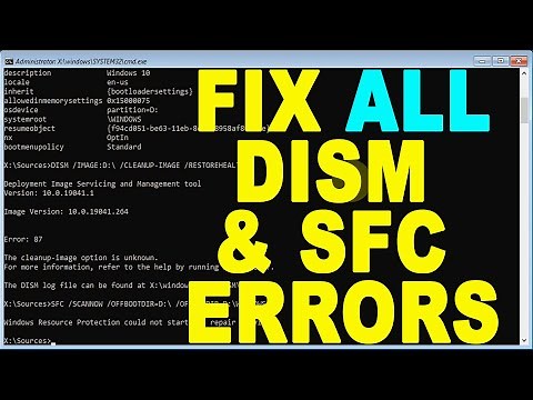 DISM /Cleanup-Image /RestoreHealth & SFC /ScanNow not Working Windows 11, 10, 8 & 7 | Fix All Errors