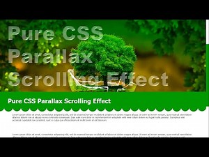Pure CSS Parallax Scrolling Effect