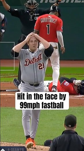 David Fry was hit while trying to bunt