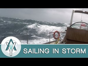 Sailing in storm - North Atlantic - @ArcticYachts