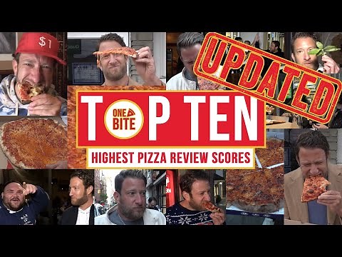 Dave Portnoy's UPDATED Top 10 Highest One Bite Pizza Review Scores EVER