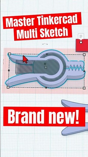 Master Tinkercad Multi Sketch & Create Epic 3D Models FAST! #tinkercad #3ddesign #3dmodeling