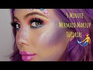 5 MINUTE MERMAID MAKEUP TUTORIAL | MIANA LAUREN