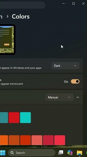 Customize Dark Theme in Windows 11 25H2