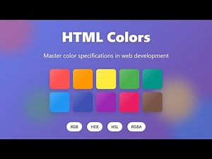 🎨 HTML Colors: Mastering Names, RGB, HEX, HSL & Opacity Values