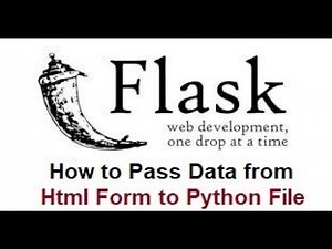 Python Programming for Beginners | How to Pass Data from HTML Form to Python File | Flask Tutorial