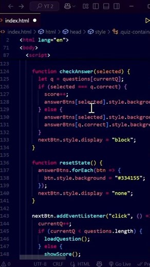 Quiz App using HTML, CSS & JavaScript