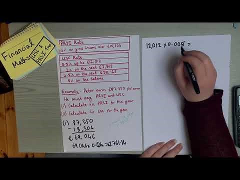 Calculating USC and PRSI (Financial Maths