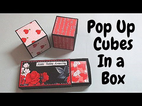 popup cubes card tutorial \\handmade explosion box \\surprise gift box