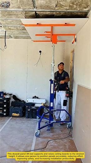 Drywall Panel Lift Tool | One-Person Ceiling Installation Made Easy