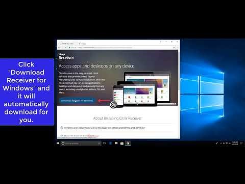 Uninstalling and Reinstalling Citrix Receiver for Windows 10
