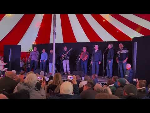 Fisherman's Friends at the Port Isaac’s shanty festival 2023.