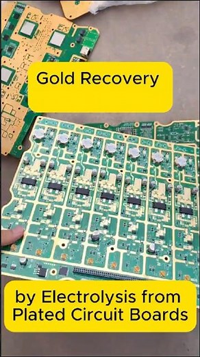Gold Plated PCB Recycling – Electrolytic Gold Recovery Process #business#gold #goldenretriever