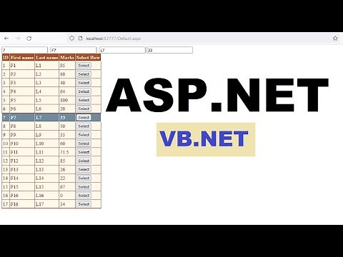 ASP. NET(VB.net): load data from database into gridview and get vaules selected row in textboxes.