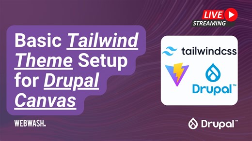 Basic Tailwind CSS Theme Setup for Drupal Canvas - WebWash