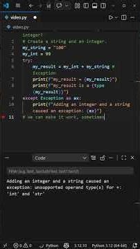 How does Python add a string and an integer?