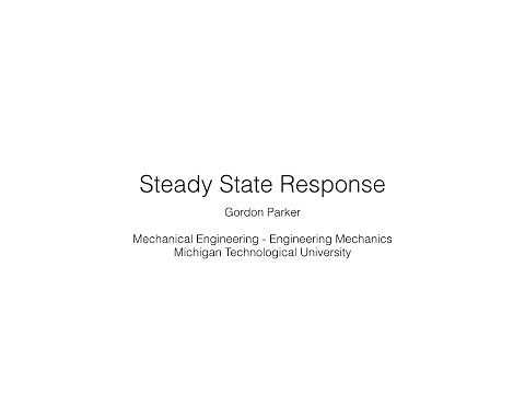 Steady State Response