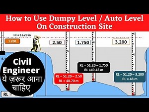 How to Use Dumpy Level | RL calculation | Surveying | Levelling | Auto Level | Dumpy Level | Staff