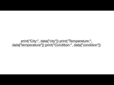Build a Weather App in Python | Beginner API Project Tutorial