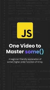 JavaScript Array - some function | #javascript #coding