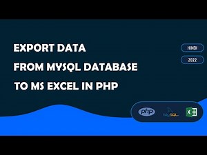 Export MySQL data to Excel in PHP (2022)