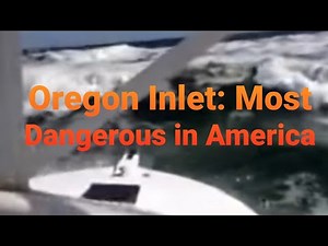 EXTREME SEAS! Past the point of no return at Oregon Inlet, pucker factor = 10